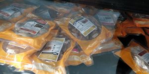 Products from Paradise Végétarien at Segal's Market in Montreal