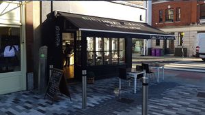 Shop front at Glutopia Bakery in Kingston Upon Thames
