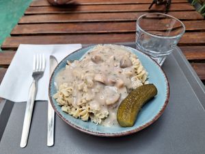 Pasta con setas at Vital Cafe & Bistro  in Gyor