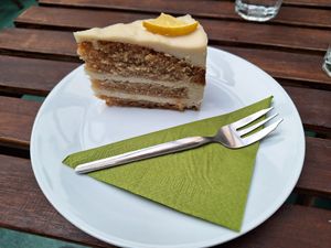 Tarta de limón at Vital Cafe & Bistro  in Gyor