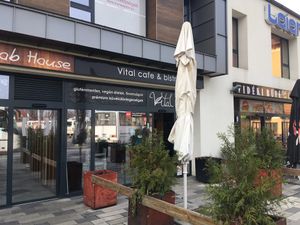 outside at Vital Cafe & Bistro  in Gyor