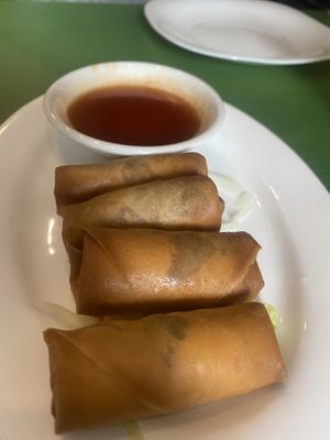 Spring rolls at Lotus Vegan Cuisine in Glasgow