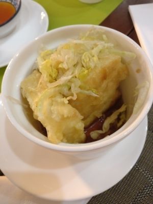Crispy tofu starter at Lotus Vegan Cuisine in Glasgow