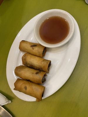Vegan spring rolls   at Lotus Vegan Cuisine in Glasgow