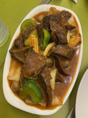 Szechuan seitan   at Lotus Vegan Cuisine in Glasgow