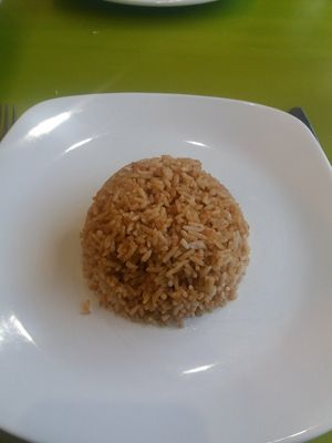 Fried rice at Lotus Vegan Cuisine in Glasgow