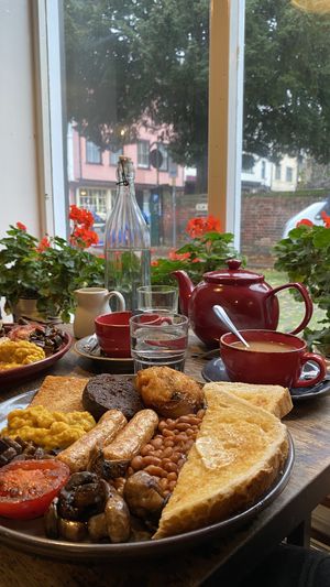 Table by the window   at Olive's in Norwich
