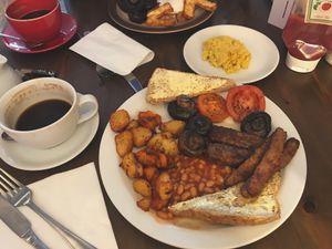 Vegan breakfast at Olive's in Norwich