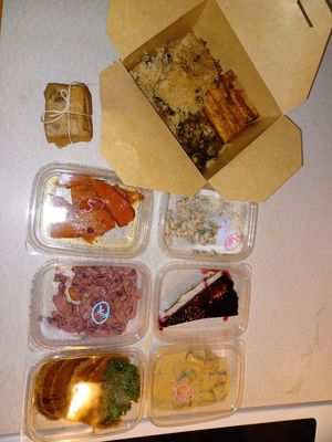 Christmas take away meal kit at Los Vegos in Uppsala