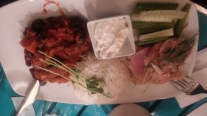 Nom nom! I was in Uppsala 3 days and 2x in Los Vegos, THANK YOU! This food was little bit spicy for me but the white "sauce" was perfect!
And the cakes also very good! at Los Vegos in Uppsala