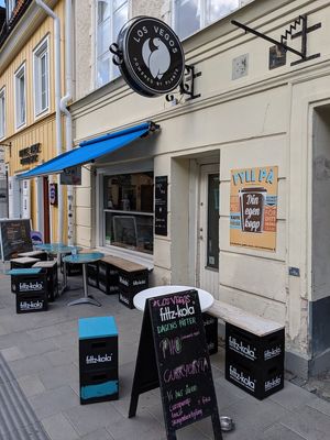 view from the street at Los Vegos in Uppsala