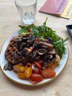 Sweet potato waffles at Madam Bakster in Ghent