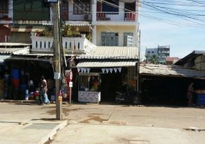 shop entrance at Khouadin Vegetarian in Vientiane