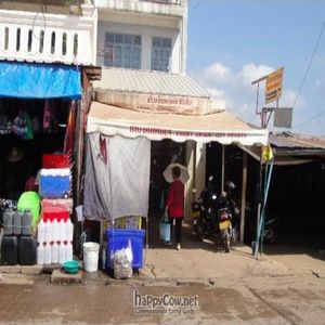 Easy to miss from the outside, just ask for 'Khoudin market' and turn down that street, you can find it by the big yellow sign. at Khouadin Vegetarian in Vientiane