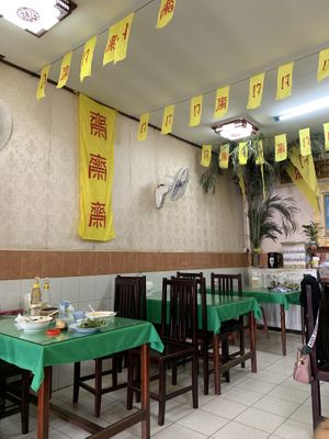 Inside at Khouadin Vegetarian in Vientiane