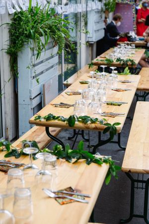 Outside at Le Myrha in Paris