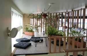 Small eating space at Le Myrha in Paris