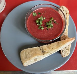 Gaspacho de cocombre  at Le Myrha in Paris