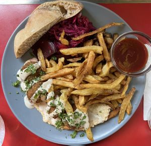 Falaffel frites  at Le Myrha in Paris