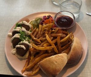 Delicious falafel   at Le Myrha in Paris