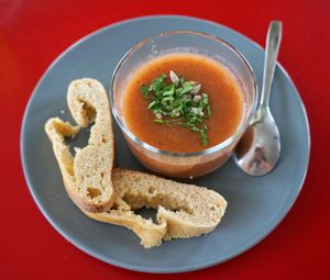 Watermelon Gaspacho at Le Myrha in Paris