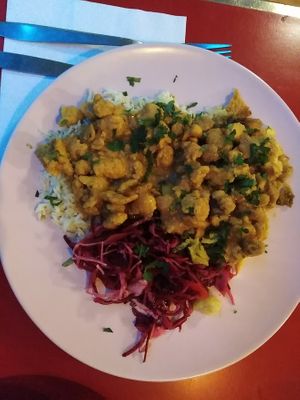 TVP curry at Le Myrha in Paris