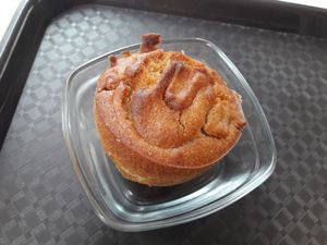 Vegan banana muffin at Le Myrha in Paris