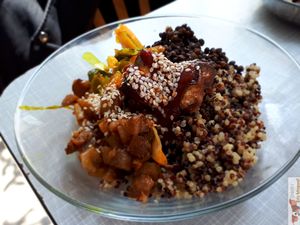 Big plate at Le Myrha in Paris