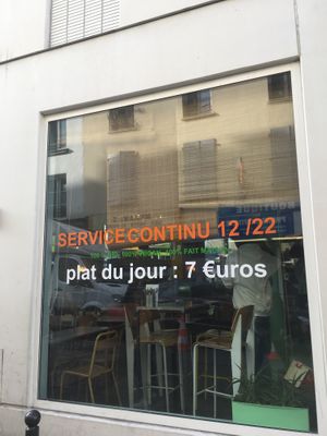 Opening hours. Price of main dish  at Le Myrha in Paris