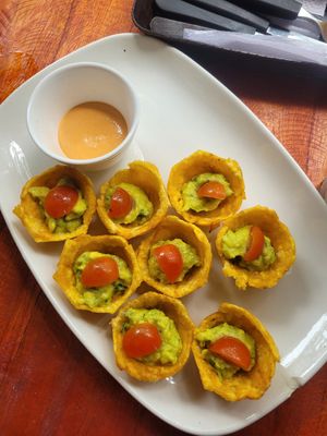 patacón boats at Lazy Cat in Minca