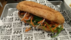 Vietnamese sandwich with lemongrass tofu at Vui's Kitchen in Nashville