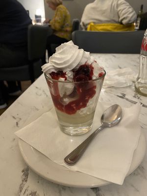 Mini Eton mess  at Casa Romana Italian Restaurant in Carlisle