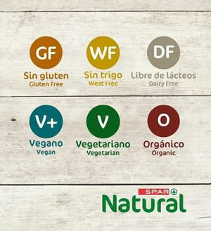 Store labelling at Spar Natural in Gran Canaria
