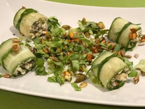 cucumber rolls at Rawdia in Sibiu