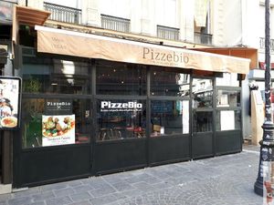 facade at Pizzebio in Paris