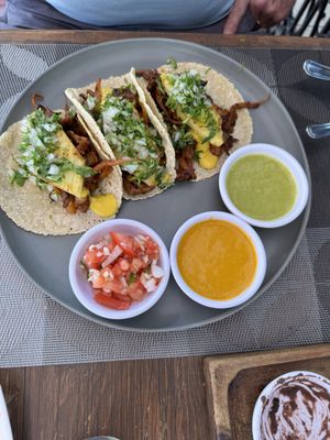 Mushroom tacos  at Taqueria Entre Zankas in Zihuatanejo