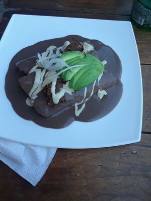 enchilada special at Taqueria Entre Zankas in Zihuatanejo