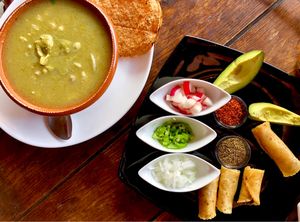 Posole every Thursday, Posole Verde is the best   at Taqueria Entre Zankas in Zihuatanejo