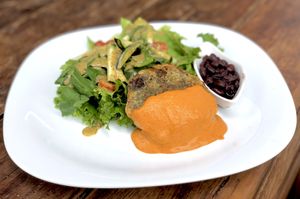 Special of the Day: Herb and Cheese Croquette with salad... delicious. at Taqueria Entre Zankas in Zihuatanejo
