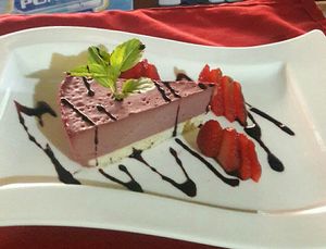 Pastel Crudi de Cacao at Taqueria Entre Zankas in Zihuatanejo