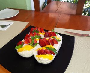 Panacotta de Coco y Nuez de la India at Taqueria Entre Zankas in Zihuatanejo