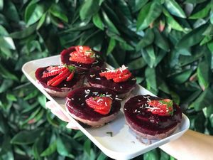 vegan cheesecake  at Frankee & Co in Logan City