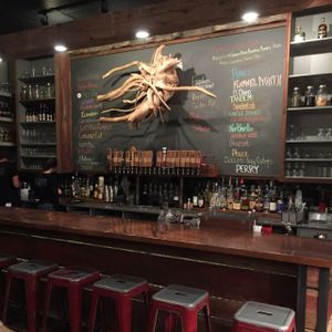 gorgeous interior at Taproot Cider House in Traverse City