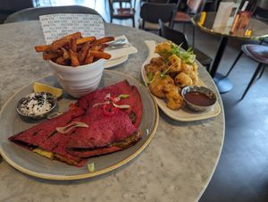 Vegan dishes at All Bar One in Sheffield