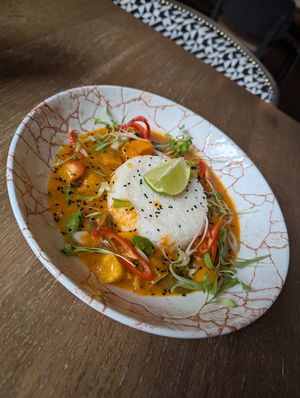 Laksa coconut curry at All Bar One in Sheffield
