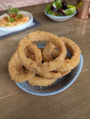 GIANT onion rings at All Bar One in Sheffield