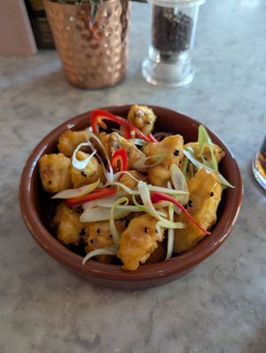 Oyster mushrooms small plate at All Bar One in Sheffield