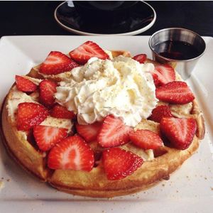 Build-Your-Own Waffle  at Black Coffee and Waffle Bar in Minneapolis
