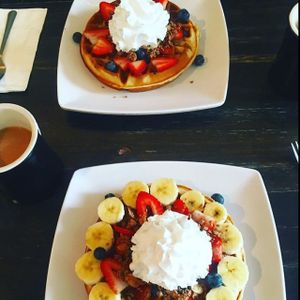 Waffles for days!  at Black Coffee and Waffle Bar in Minneapolis