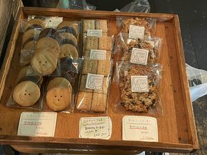 Vegan cookies  at Yidaki Cafe in Kobe